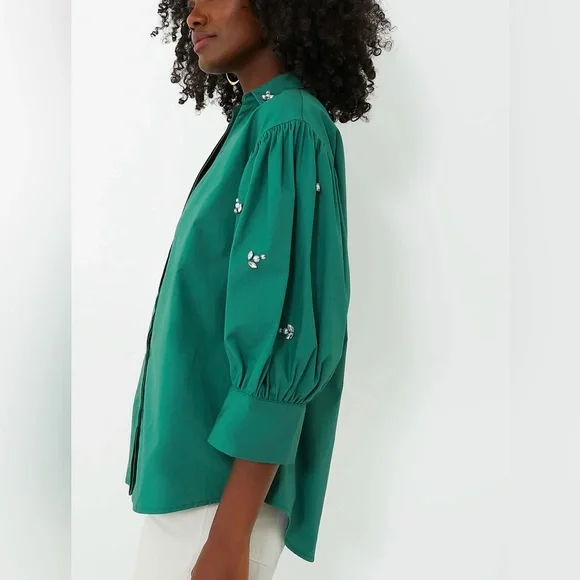 THE SHIRT BY ROCHELLE BEHRENS

Green Bara Shirt - Picture 4 of 10